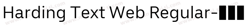 Harding Text Web Regular字体转换